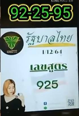 นิดหน่อยเลขพารวยงวด 1/12/64