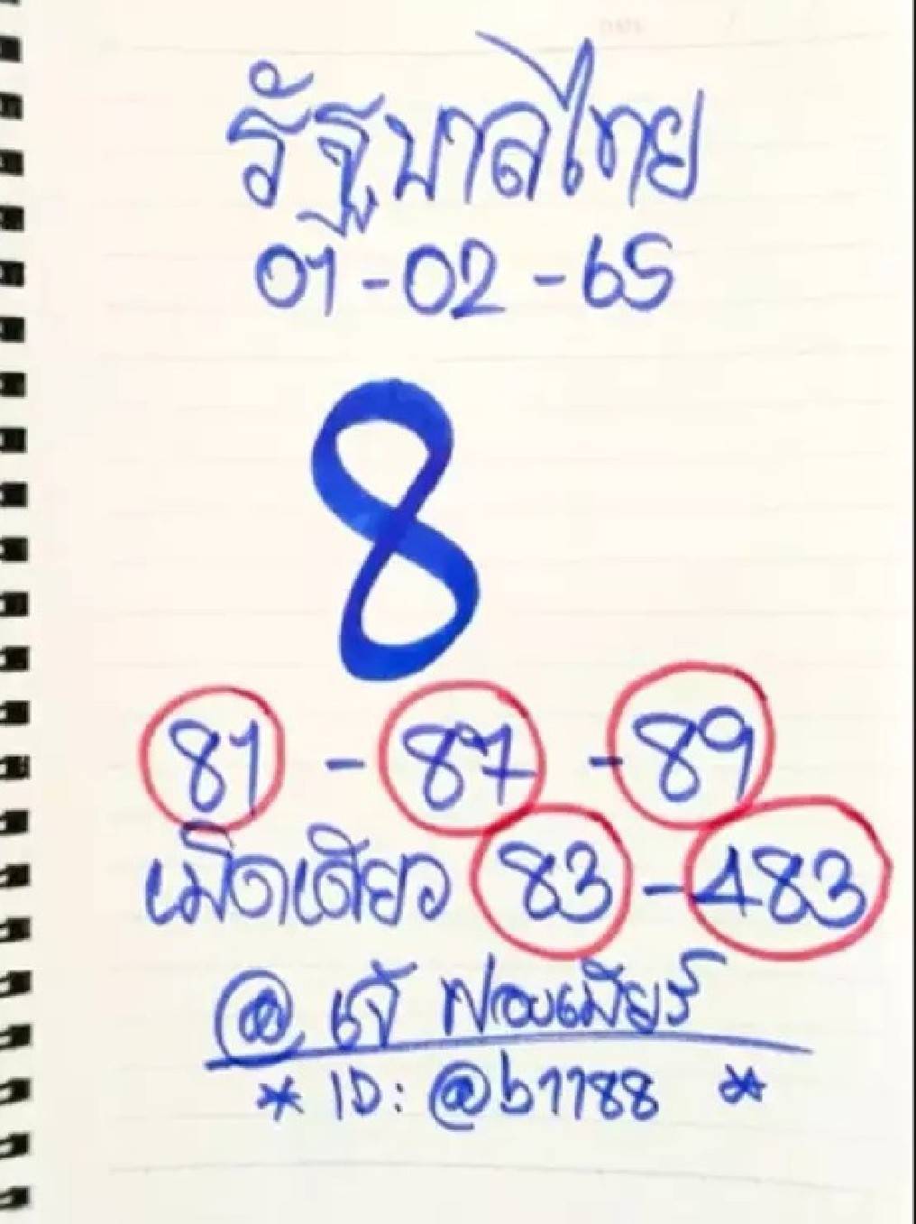 เลขเด็ดเจ๊ฟองเบียร์งวด 1/2/65