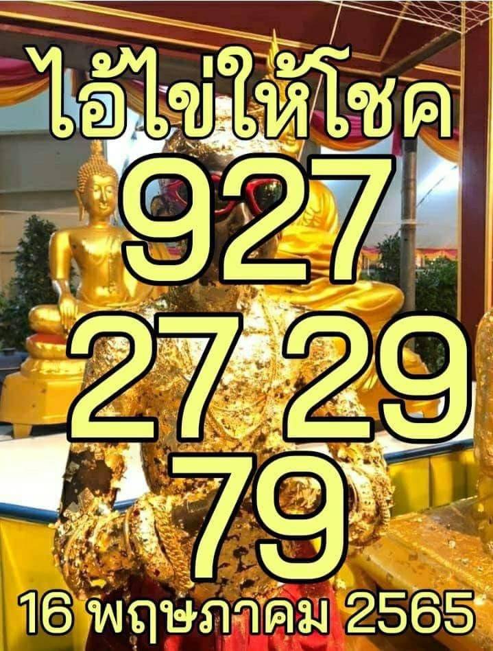 หวยไอไข่ให้โชคงวด 16/5/65