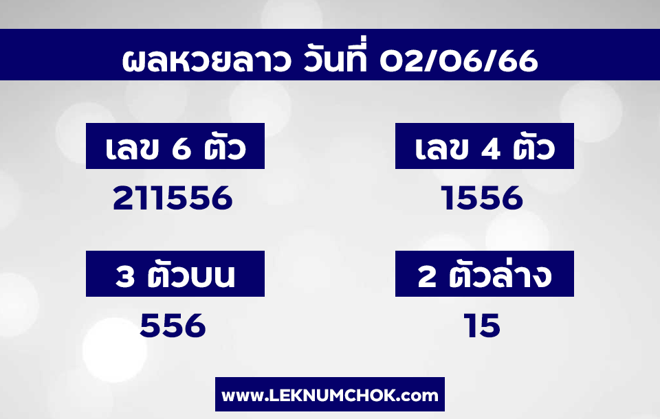 ผลหวยลาว2-6-66