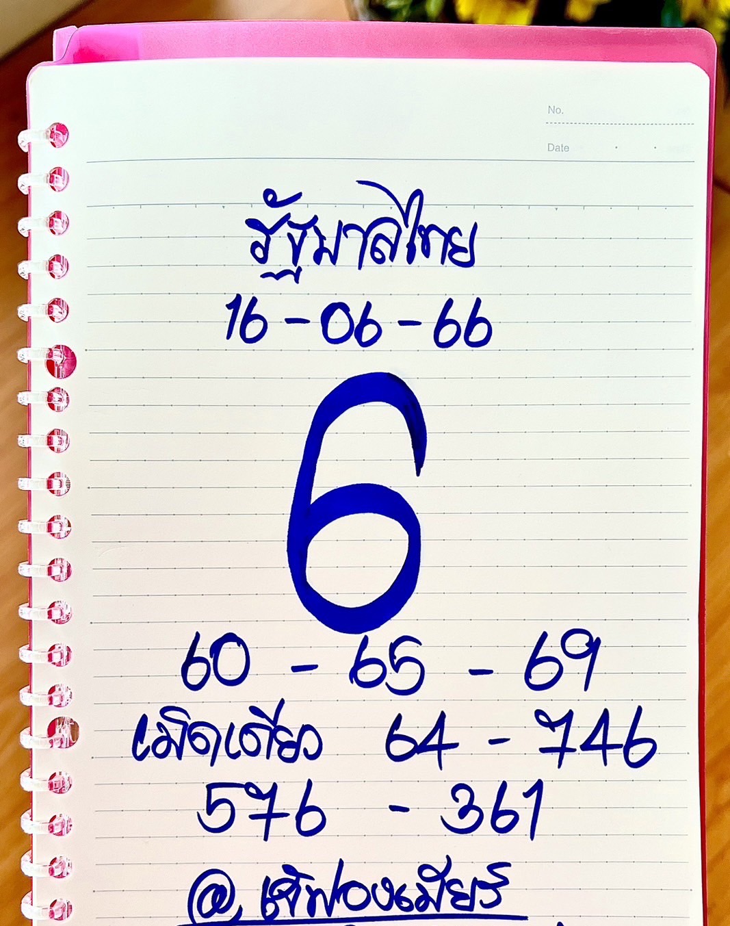 เลขเจ๊ฟองเบียร์งวด 16/6/66